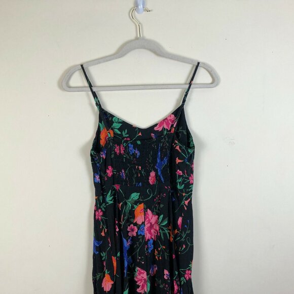 Old Navy M Mini Dress Smocked Back Pleated Floral Womens Sleeveless Pullover - Picture 5 of 8